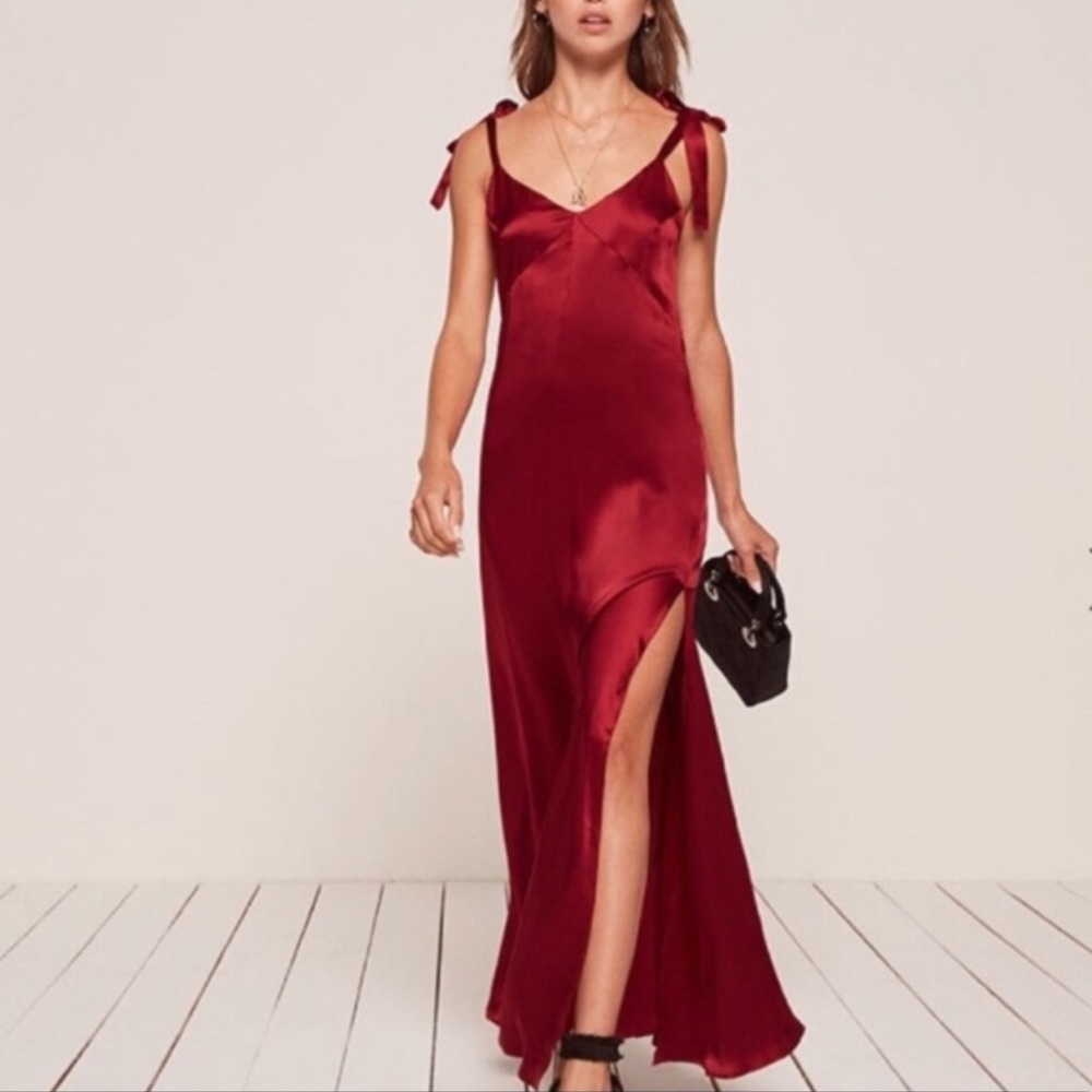 REFORMATION TANYA DRESS RED L